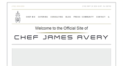 Desktop Screenshot of chefjamesavery.com