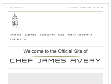 Tablet Screenshot of chefjamesavery.com